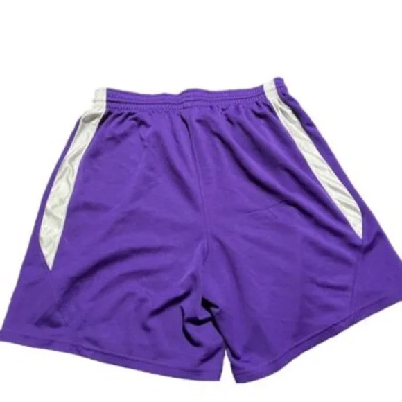 Men’s Basketball Shorts Purple And White Size XL With Draw String - Picture 8 of 8